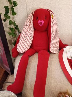 Large Red Bunny Stuffed Animal