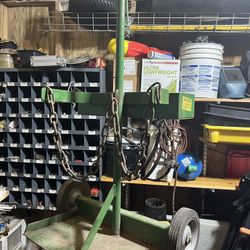 Small Oxygen And Acetylene Bottle Cart