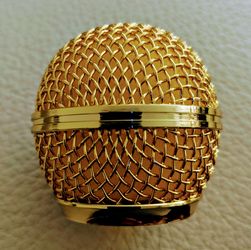 Gold microphone cap