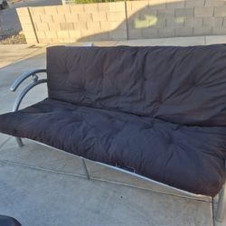 Metal Frame Full Size Futon Sofa// bed,in Good Condition 