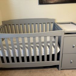 Crib And Changing Table