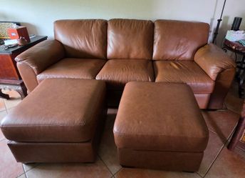 Beautiful Leather Couch