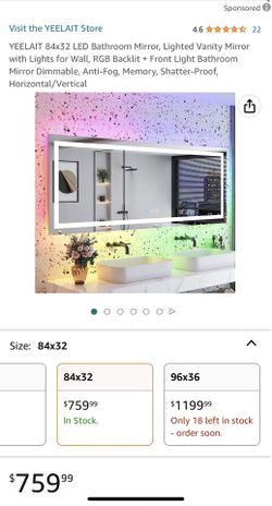 LED mirror 84x32