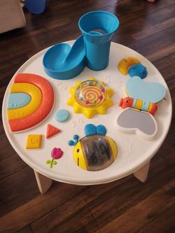 My B TOYS Luxury Wooden Legs Baby Table 6m-36m