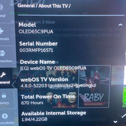 TEST BEFORE YOU BUY!  LG OLED65C9PUA – OLED TV – $1500