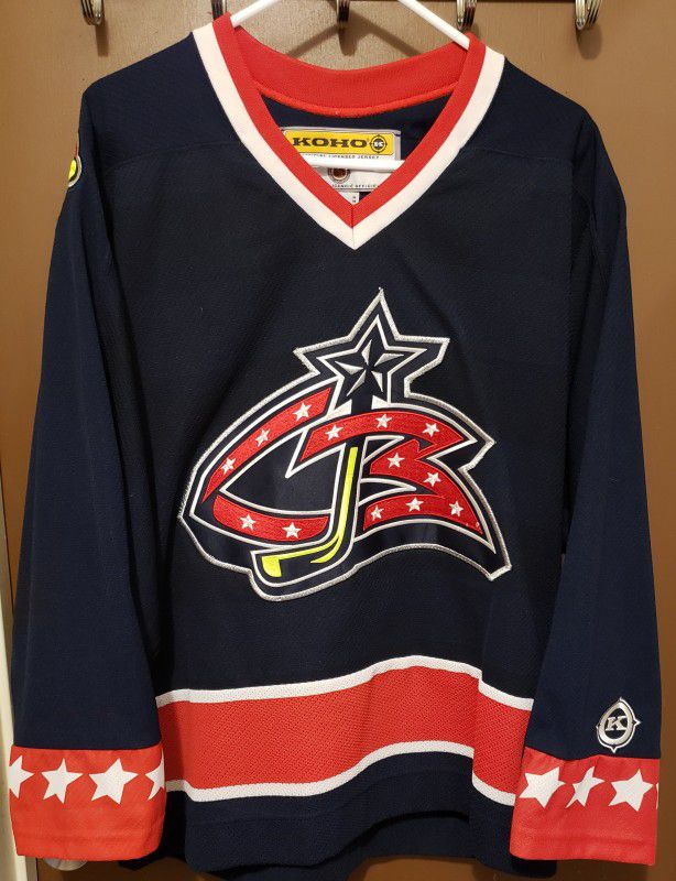 NHL Columbus Blue Jackets Stitched Jersey Brand Koho Size Men Medium 