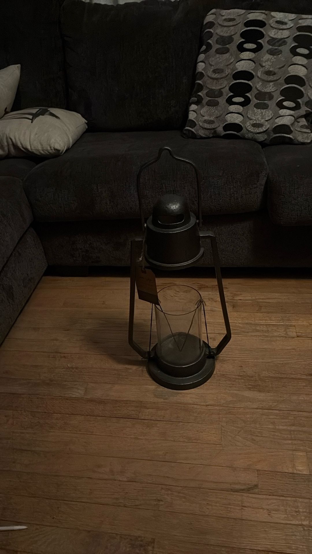 Aluminum Outdoor Lantern Candle Holder Black - Smith & Hawkenr