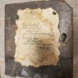 Religious Piece Of Slate
