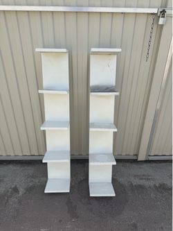 (2) wall shelves