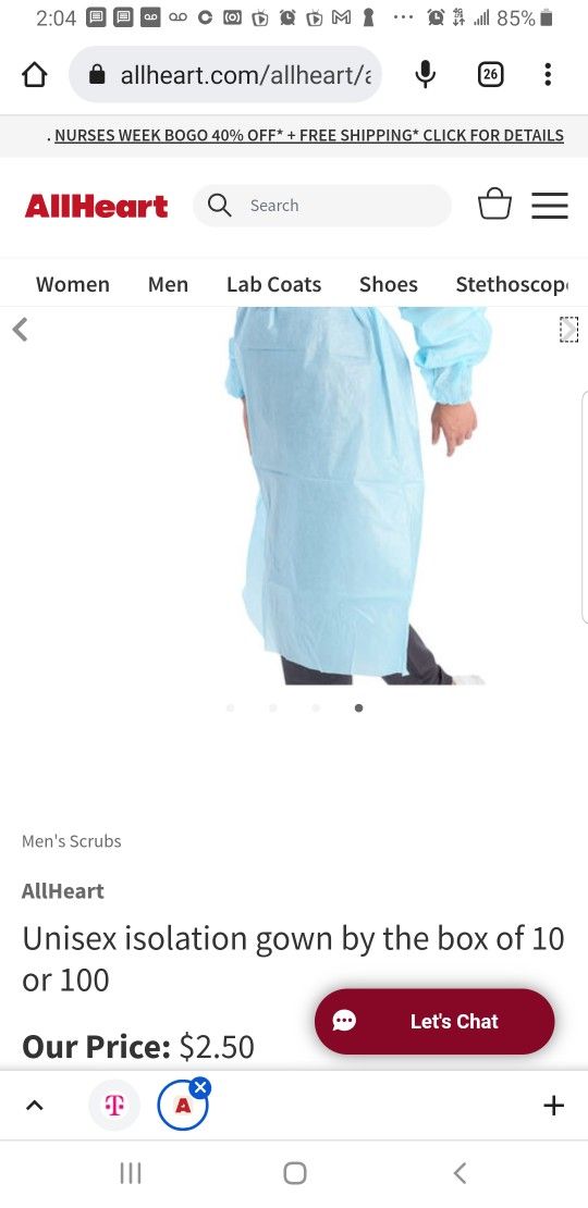 Unisex Disposable Gowns