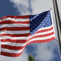 American Flag 4x6 FT Outdoor Heavy Duty - US Flag 4x6 Feet - USA Flag with Embroidered Stars and Sewn Stripes Brass Grommets