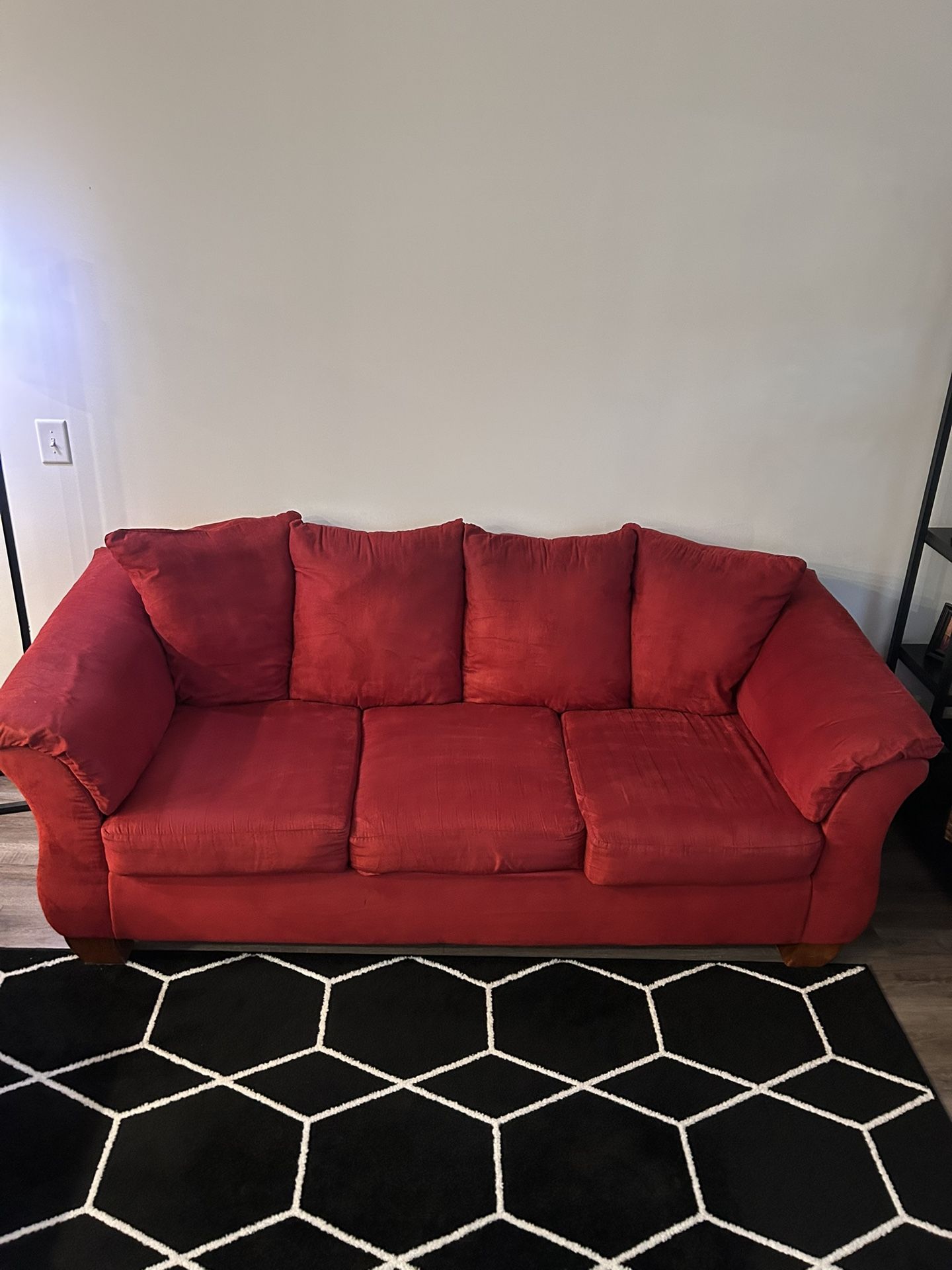 Red Couch-3 Cushion