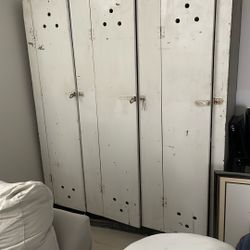 Vintage Wood Lockers 