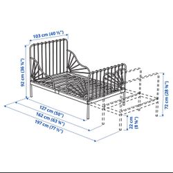 Kids Bed Extendable 