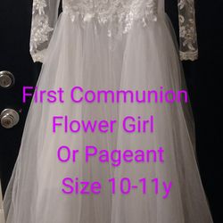 Hand Made First Communion Dress
