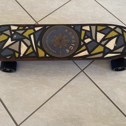Kana ICE 2018 24x6 Skateboard-Blood orange- morgan pro series wheels 60mm