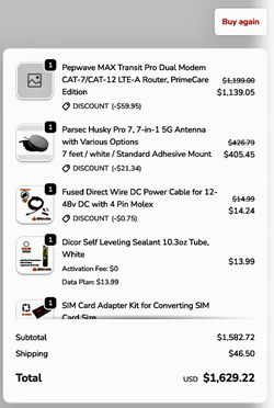 PepLink (WiFi) And Parsec Rv Antenna 