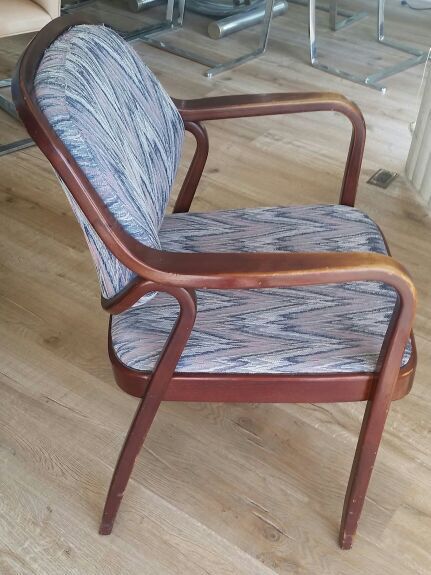 Knoll Don Pettit Bentwood Arm Chair Vintage Mid Century Modern Mcm Bent wood