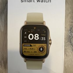 Brand new smart watch - comes with 2 different bands, connects with IOS and android