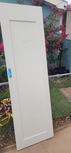 White Single Panel Interior Door