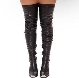 Size 11 Fashion Nova Thigh High Boots