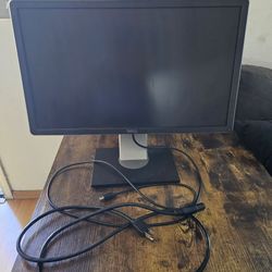Dell Computer Monitor with Stand and Cables