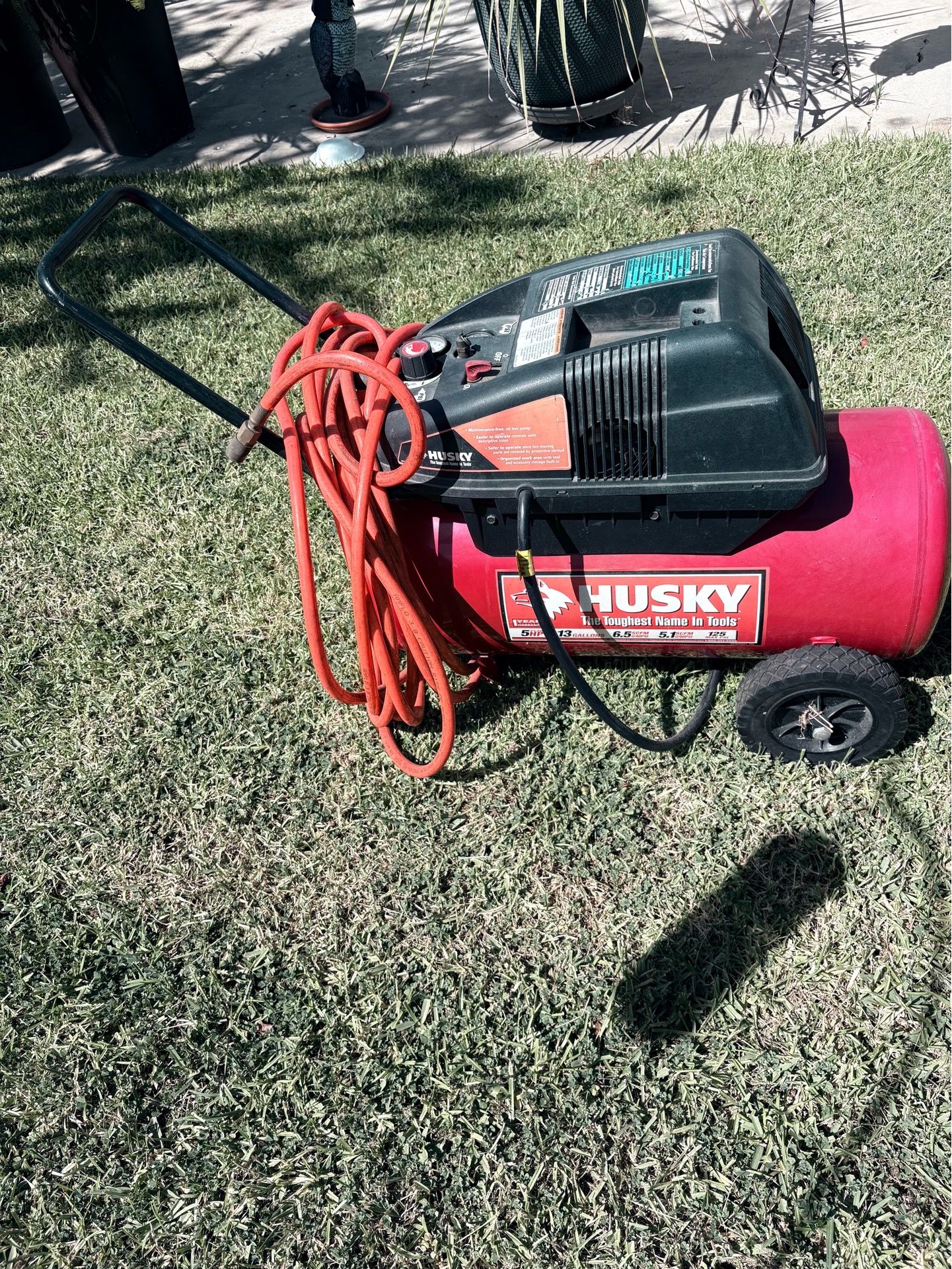 Husky 13-gallon, 5 HP portable air compressor