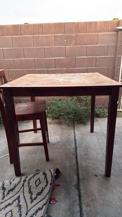 FREE – Solid Wood Dining Table & Chairs