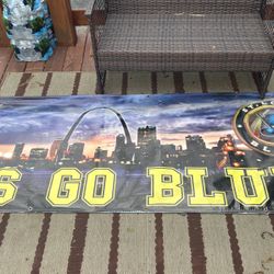 Blues  Banner. 74x2x3 