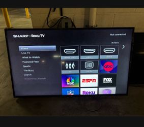 ROKU TV SHARP 50 INCH NEED TO SELL TODAG