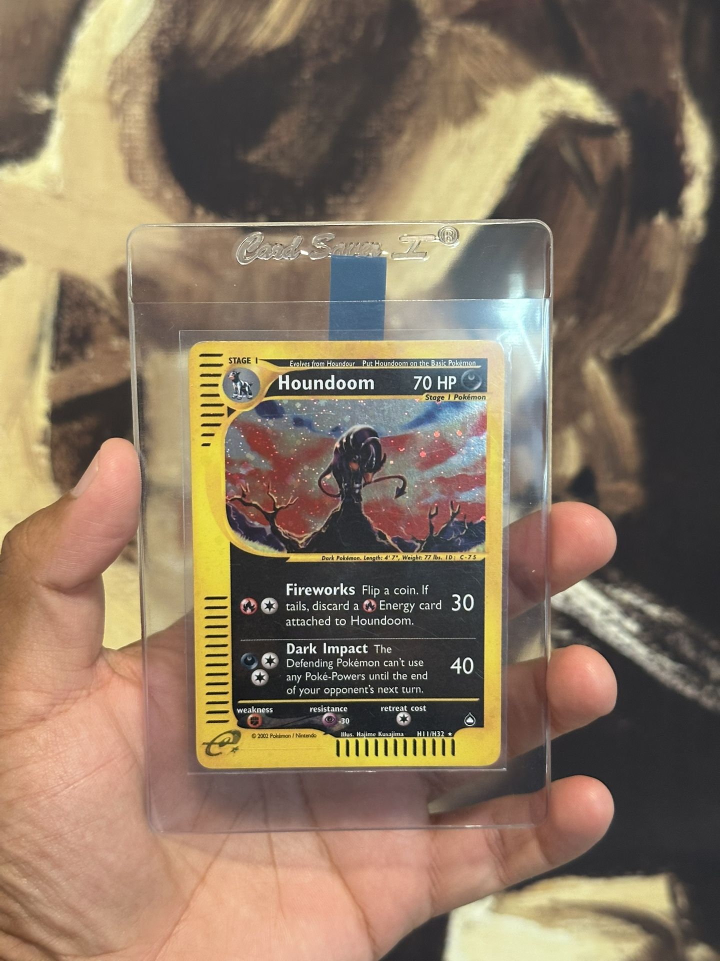 Pokemon Houndoom Holo Aquapolis
