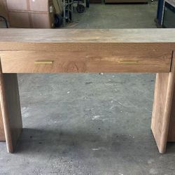 63X12X32.5in Assembled console table entryway table with 2 drawers 