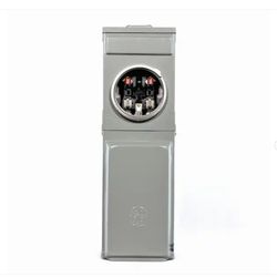 Metered RV Panel 5-Spaces with 50 Amp and 30 Amp RV Receptacles and 20 Amp GFCI Receptacle  - New