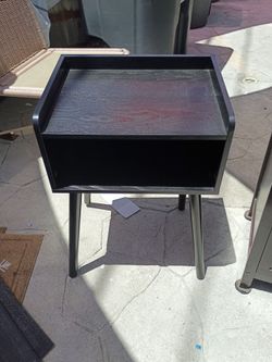 Black nightstand