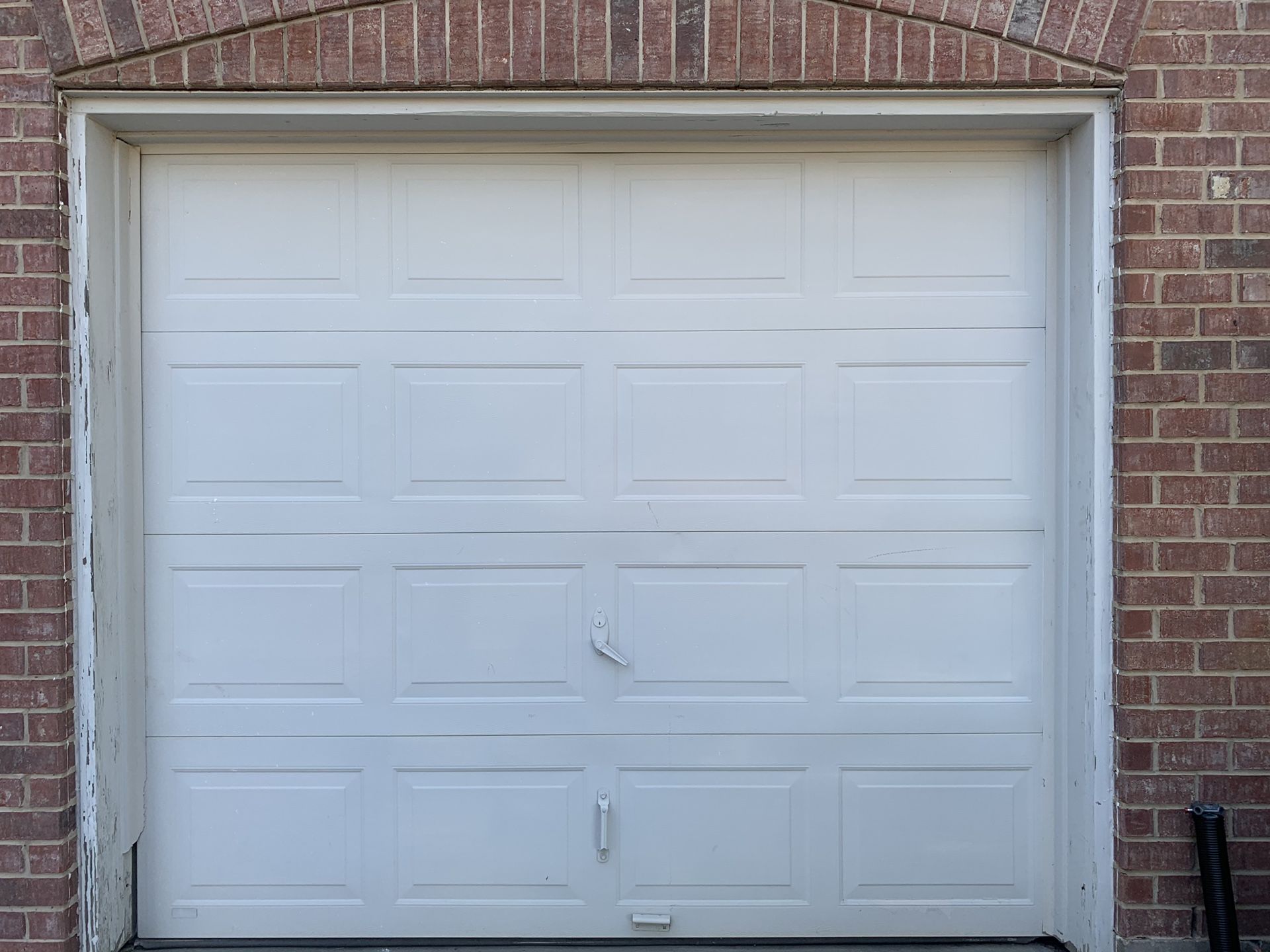 Garage door.