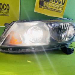 2008 - 2012 HONDA ACCORD 4 DOOR SEDAN BLACK HALOGEN HEADLIGHT LEFT SIDE OEM