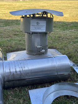 Z-Flex 4" Stainless Steel Chimney Liner Kit – 25ft + Cap & Tee