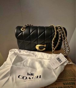 Coach tabby black and gold