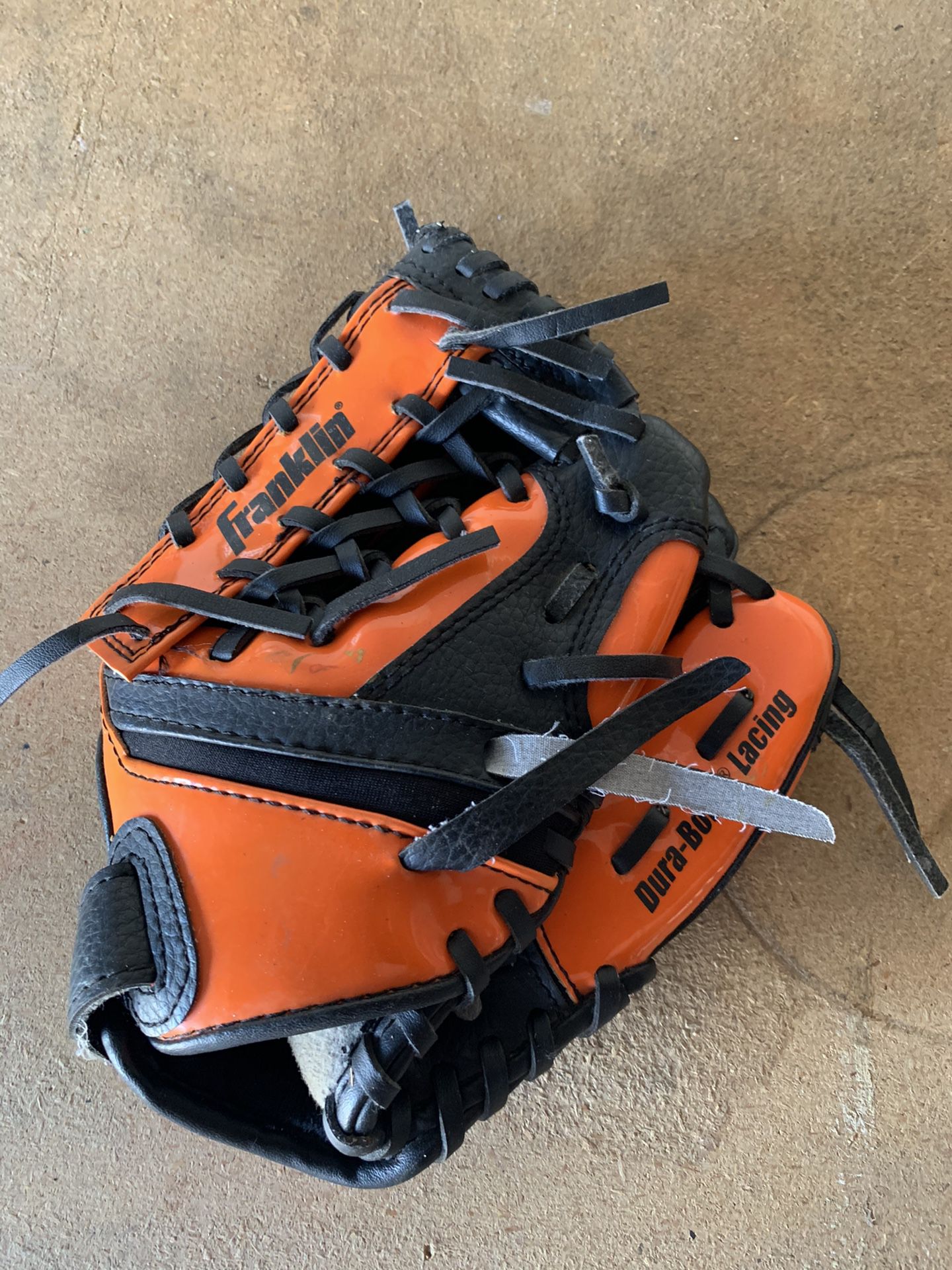 Franklin Series 4612 9.5” Orange Black Baseball Glove