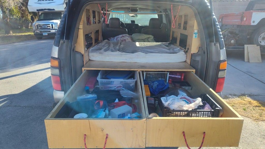 Custom Camper Interior in 05 Suburban 4x4, and Lots More.