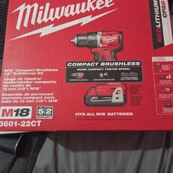 Milwaukee  M18  1/2 " Compact  Brushless  Drill