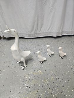 Ceramic Duck Family