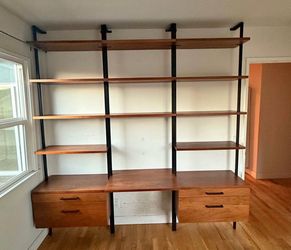 CB2 Helix Wall Unit with Desk