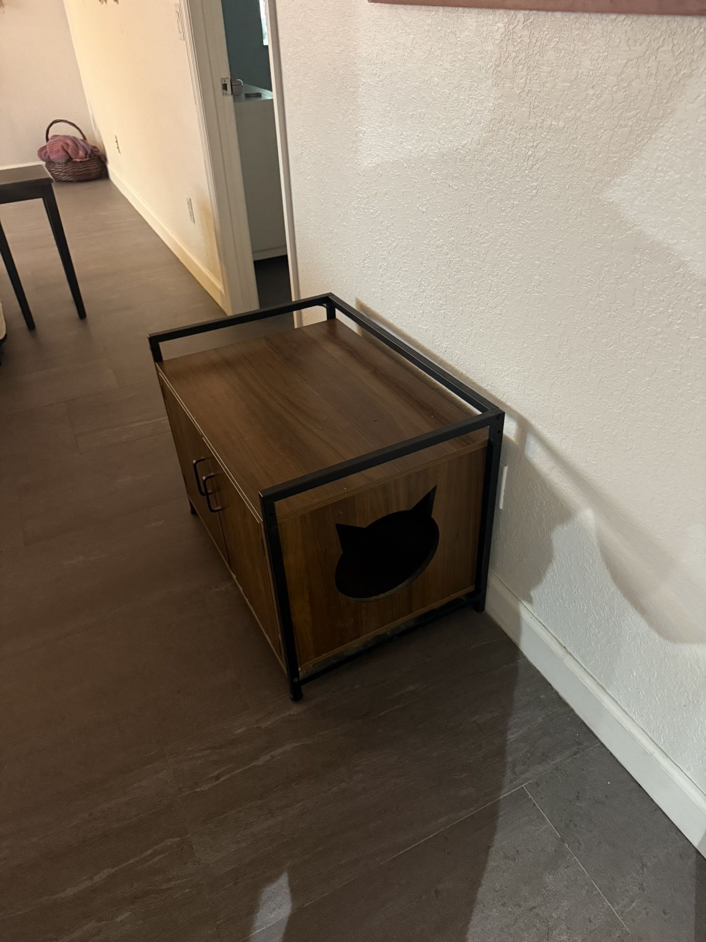Wooden Kitty Litter Box