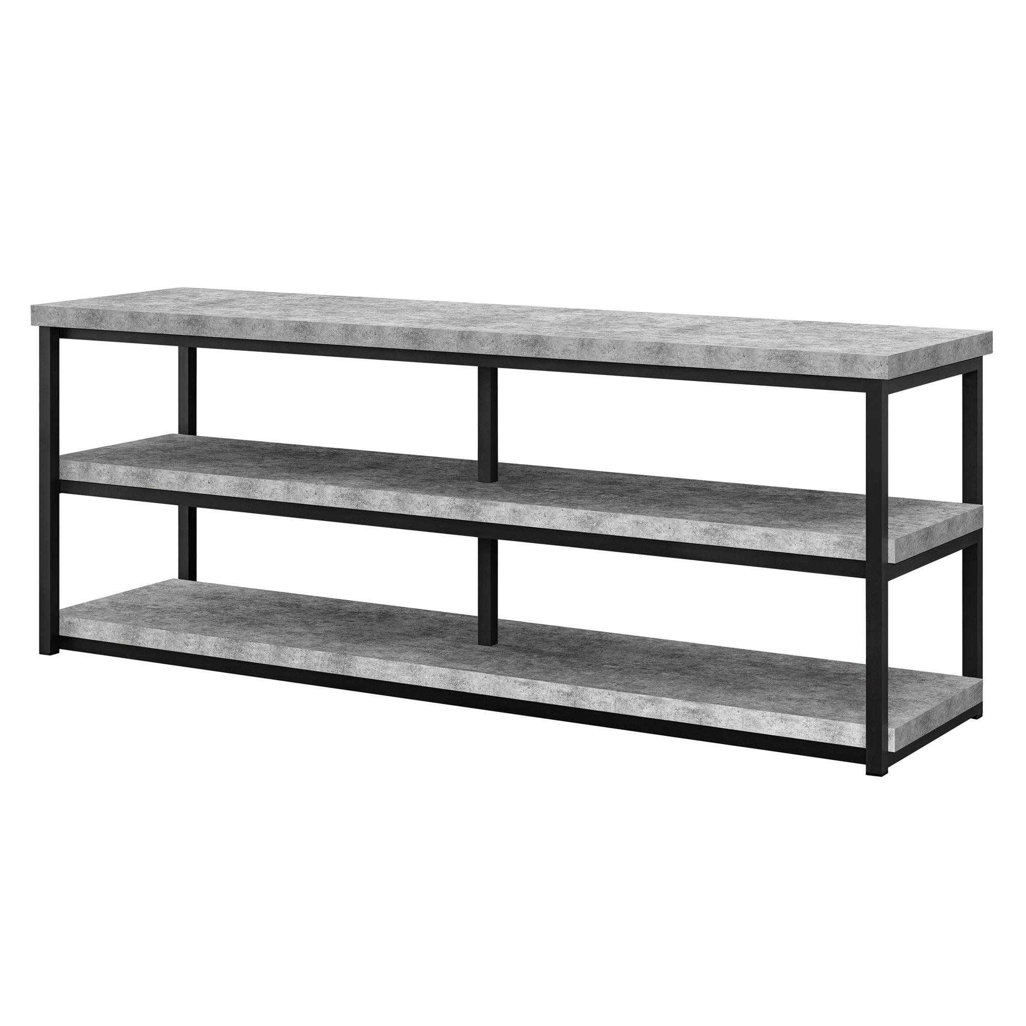 New in box Ameriwood Home Ashlar TV Stand for TVs up to 65", Concrete Gray