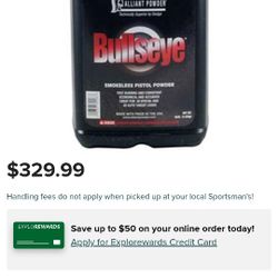 Smokeless PistoI Powder (8lb) Bullseye
