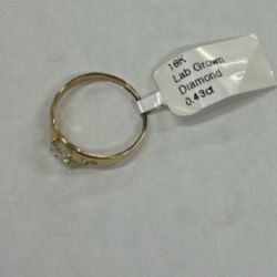 18k Lab Diamond Ring