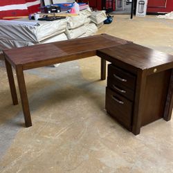 Desk And File Cabinet