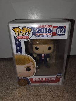 *Rare* Campaign 2016: Donald Trump #02 Funko Pop! Vaulted W Protective Case