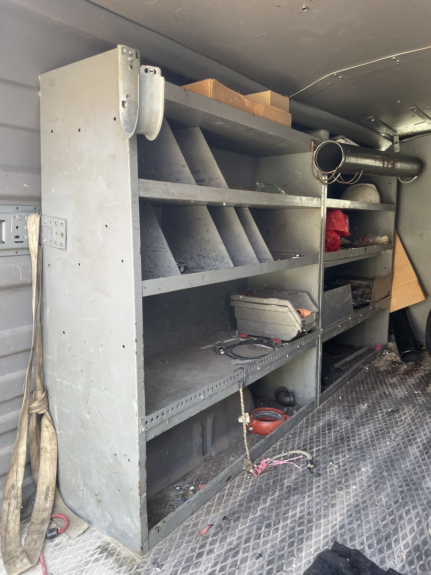 Maintenance Van Shelves And Metal Partition FREE If You Come Take It Out
